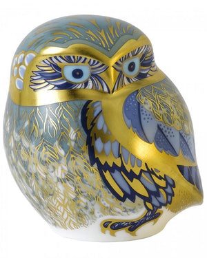 Royal Crown Derby Nightingale Owl Paperweight