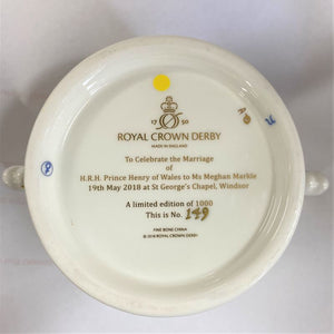 Royal Crown Derby Royal Wedding Prince Harry & Meghan Loving Cup - Ltd Ed 1000