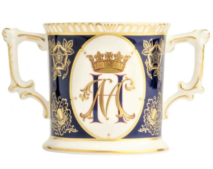 Royal Crown Derby Royal Wedding Prince Harry & Meghan Loving Cup - Ltd Ed 1000