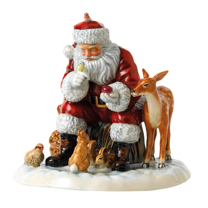 Royal Doulton A Woodland Christmas 2017 Annual Father Christmas Figurine of the Year HN5855 - LAST ONE