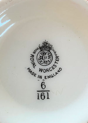 Royal Worcester Blackberries Cylinder Vase - Signed T. Bishop