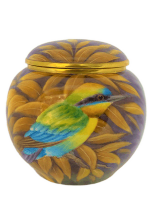 Steve Smith Honey Bee-Eater Lidded Vase - Ltd Ed 5