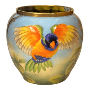 Steve Smith Rainbow Lorikeets Vase - Ltd Ed 5