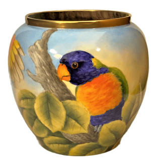 Steve Smith Rainbow Lorikeets Vase - Ltd Ed 5