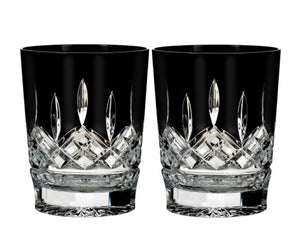 Waterford Crystal Lismore Black Double Old Fashion Pair