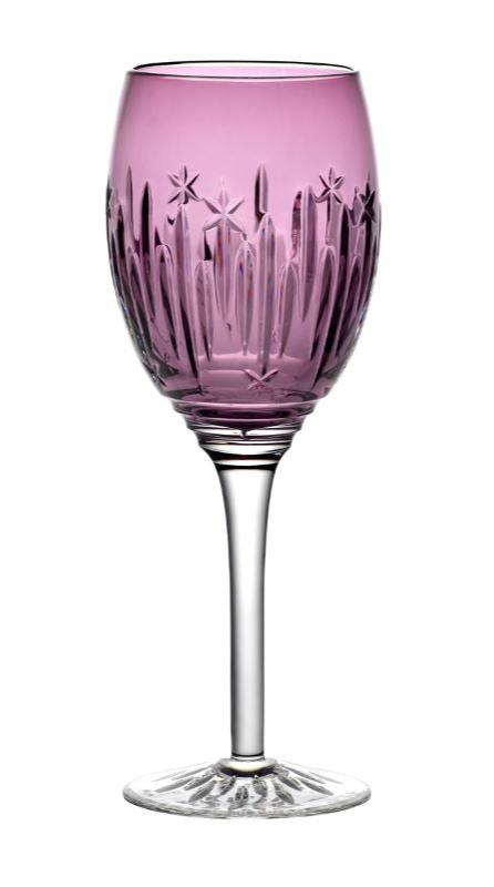 Waterford Crystal 2021 Winter Wonders Midnight Frost Lilac Color Wine Glass - DISCONTINUED