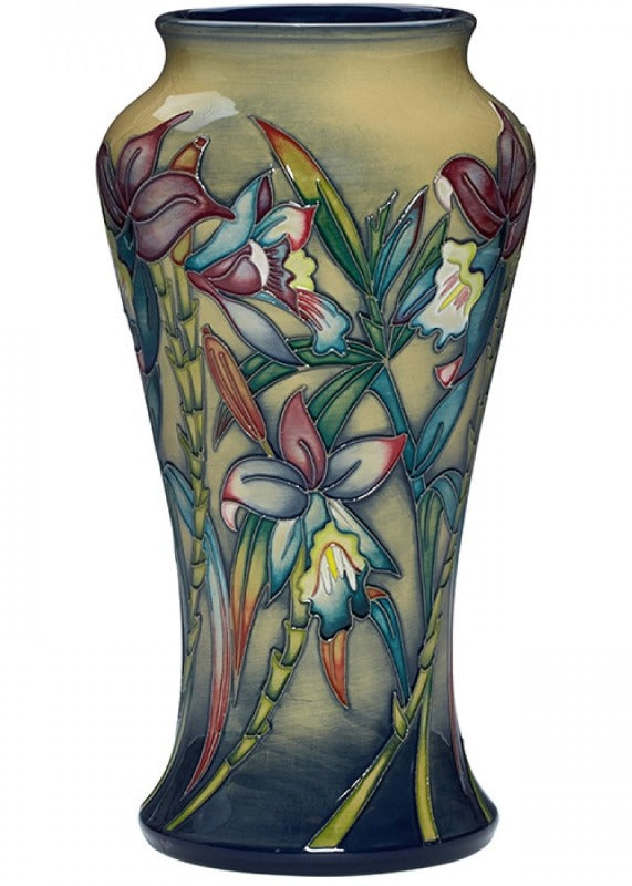 Moorcroft Arundina Vase 95/10 - Ltd Ed 50